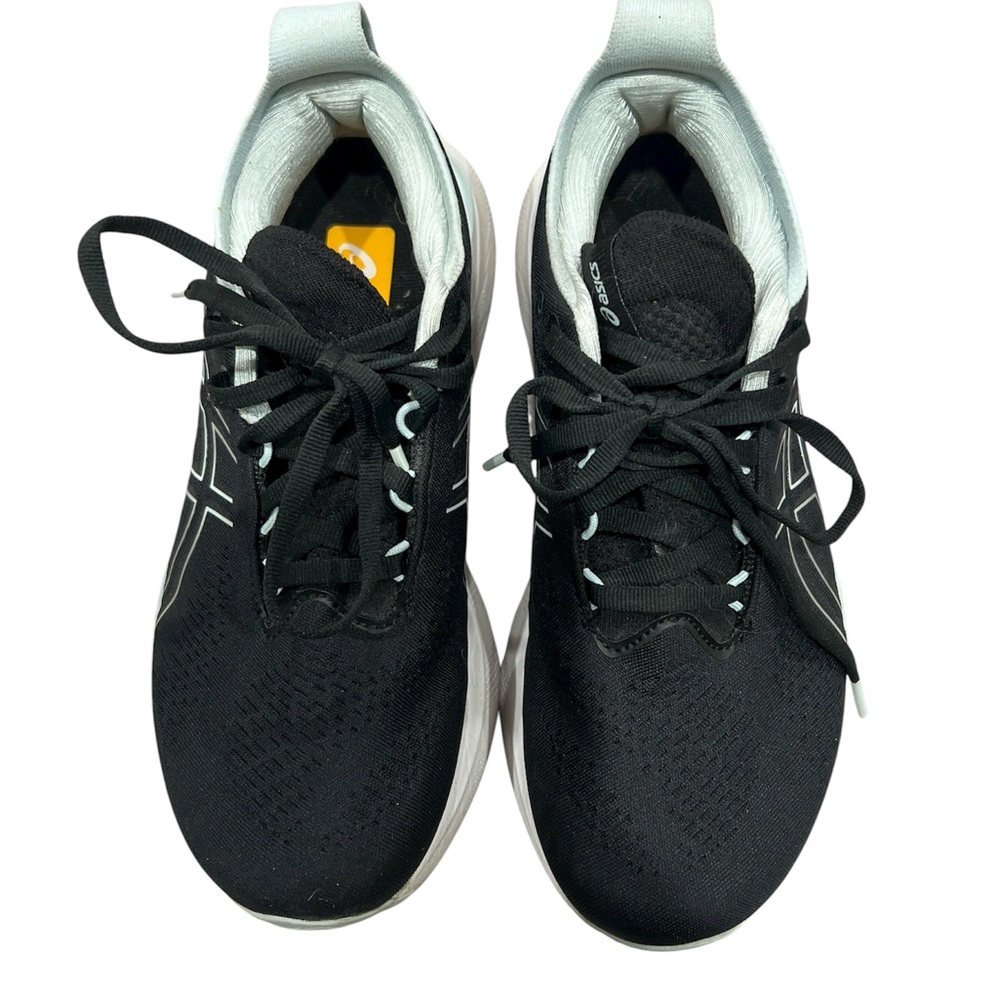 ASICS Pure Gel Nimbus 25 women’s black running shoes size 8